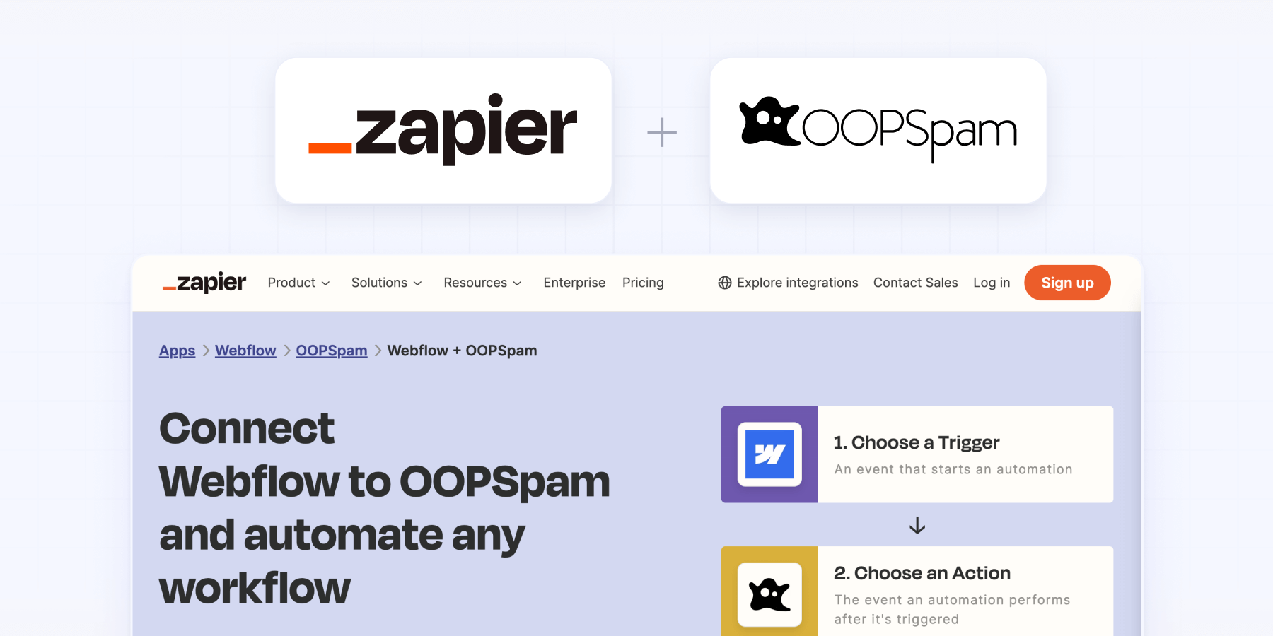 Avoid spam in Webflow forms using Zapier and OOPSpam