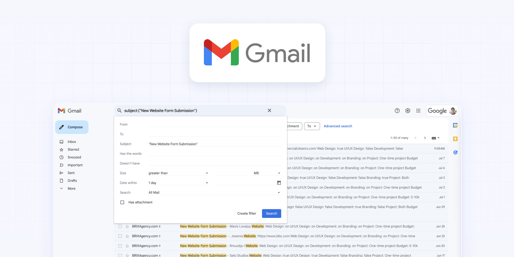 Send Webflow forms to different email addresses with Gmail filters