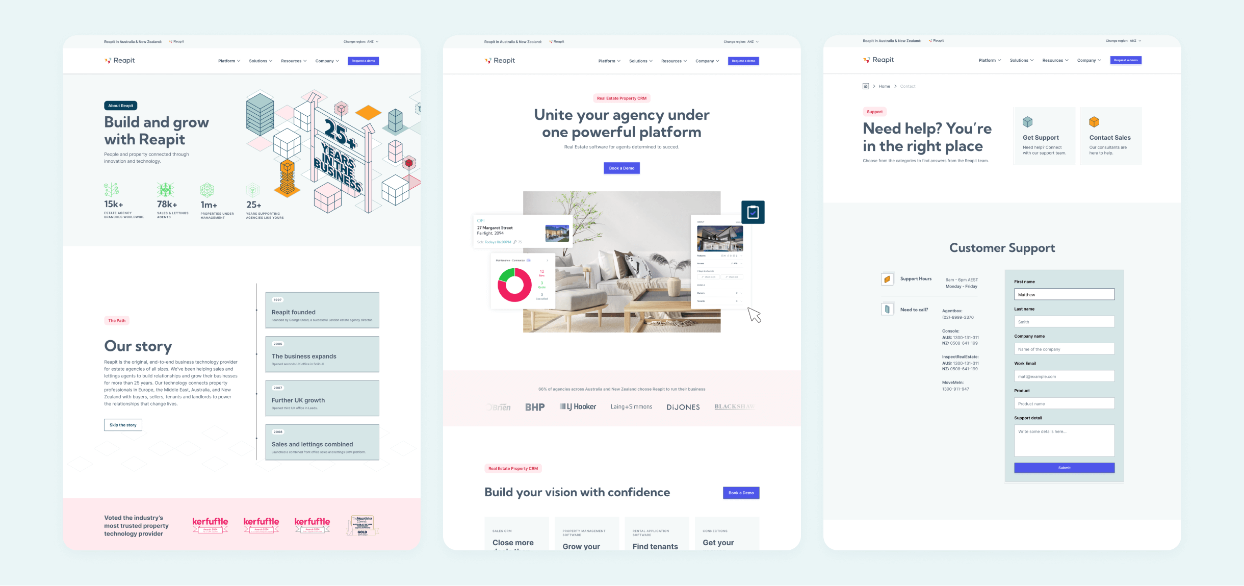 Reapit - Web Design Project by BRIX Agency - 2