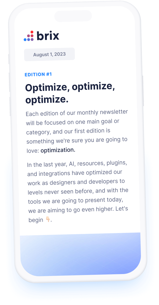 Resources Newsletter BRIX Agency