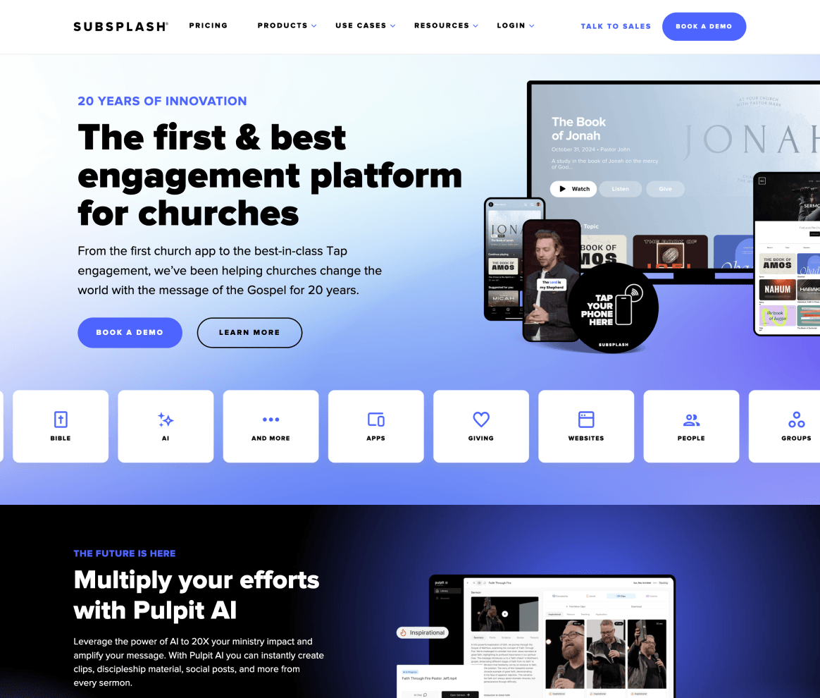 Subsplash Project - BRIX Agency Portfolio