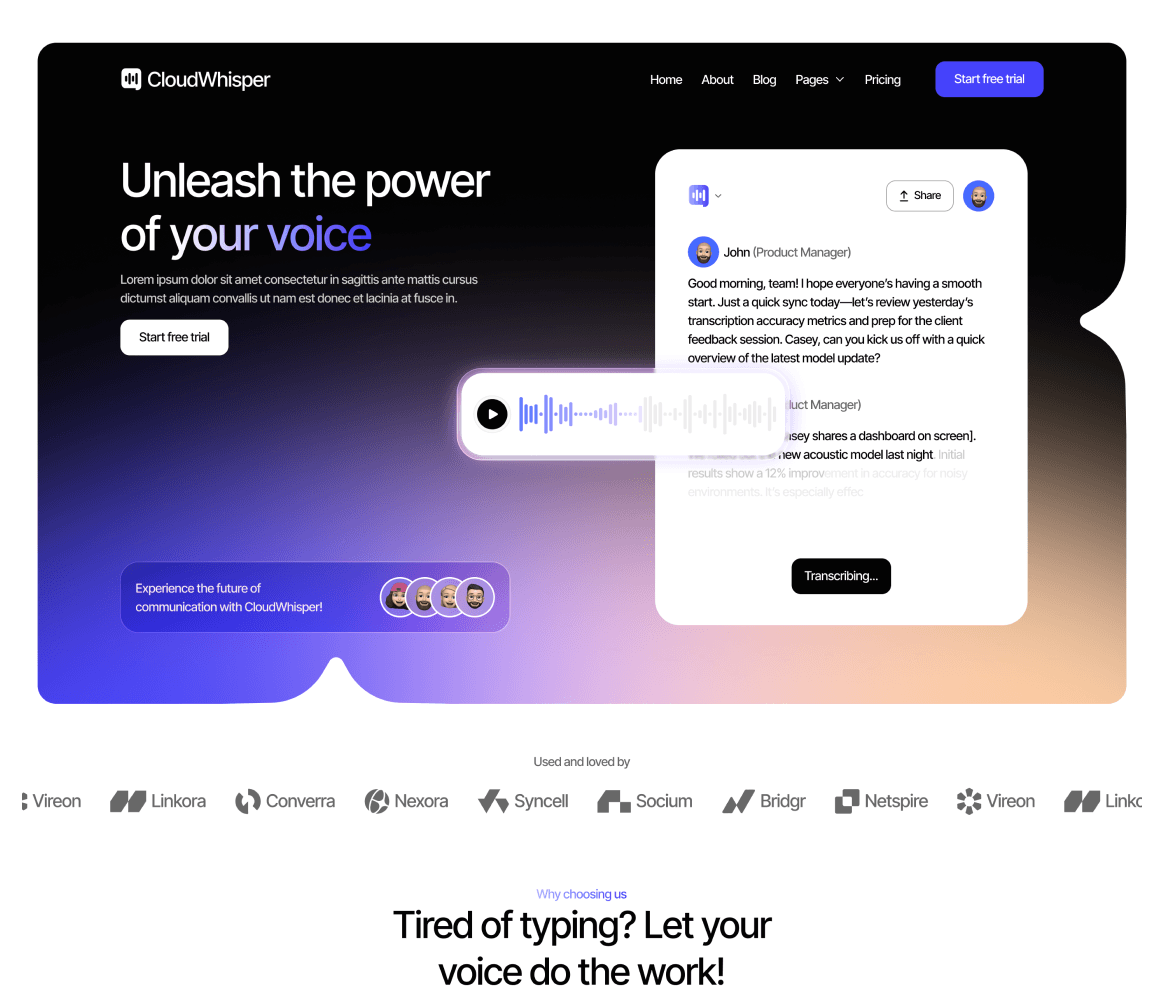 CloudWhisper Project - BRIX Agency Portfolio