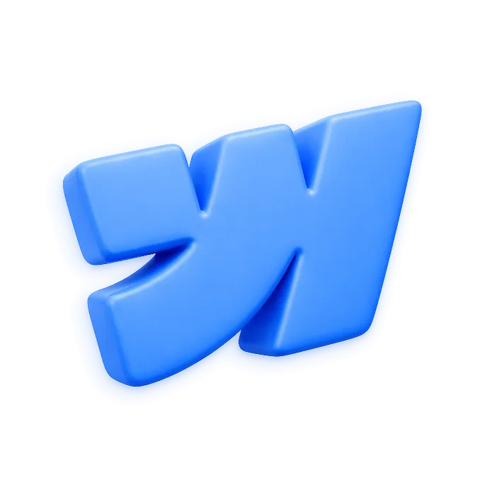 Webflow 3D Logo