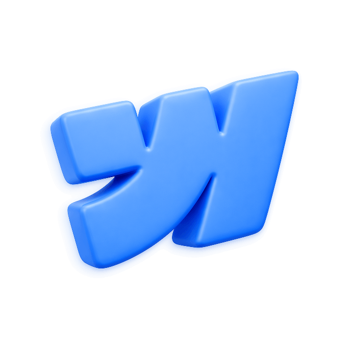 Webflow 3D Logo