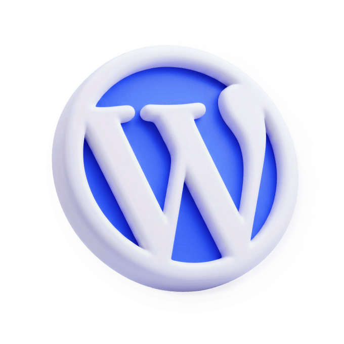 Wordpress 3D Logo