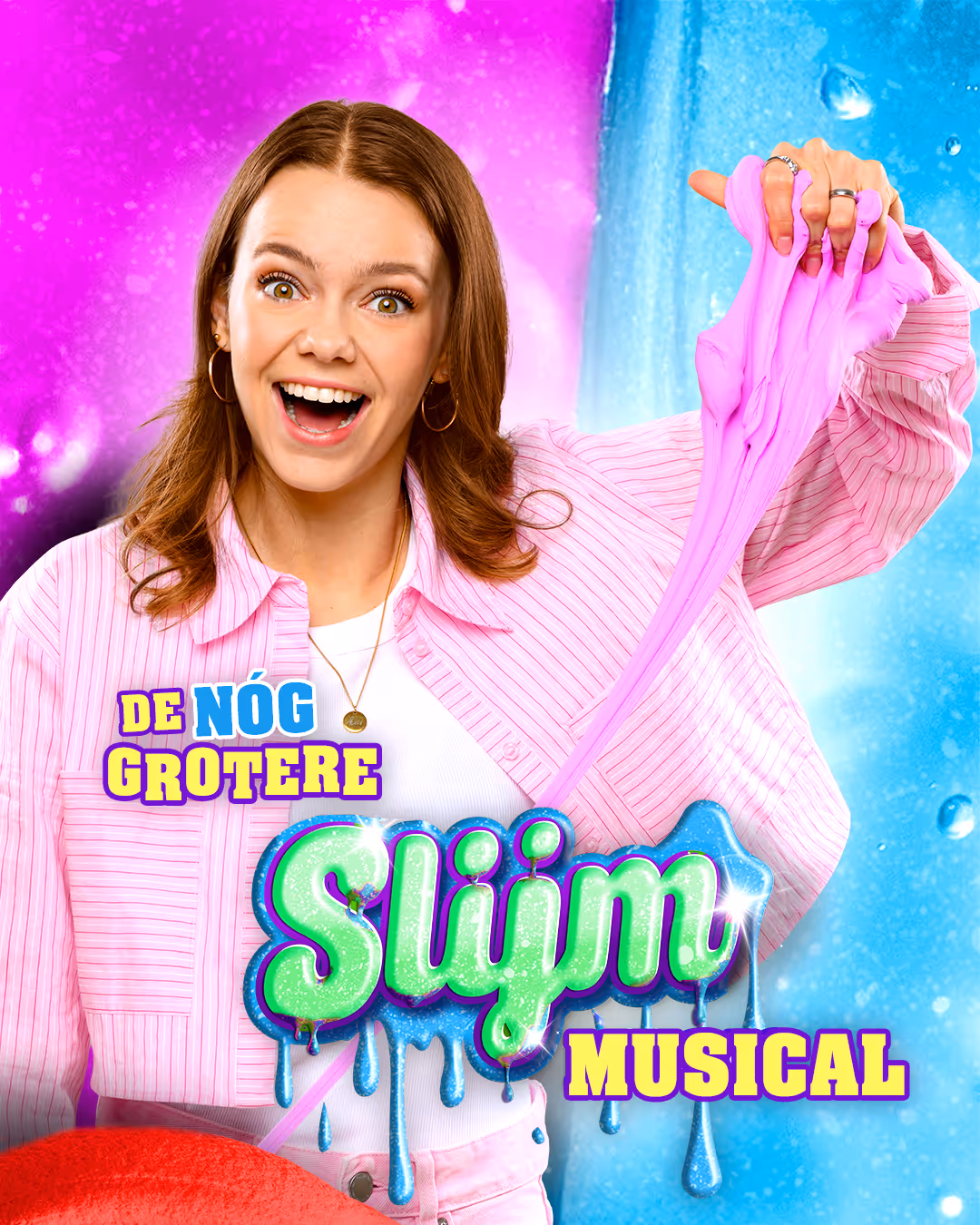 Judith van der Wijst als Fleur in De NÓG Grotere Slijmmusical