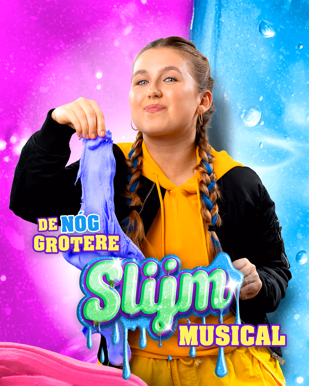 Sara Szambelan als Dani in De NÓG Grotere Slijmmusical