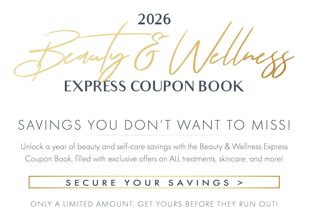 2026 Beauty & Wellness Express coupon book at Allied Medical Aesthetics