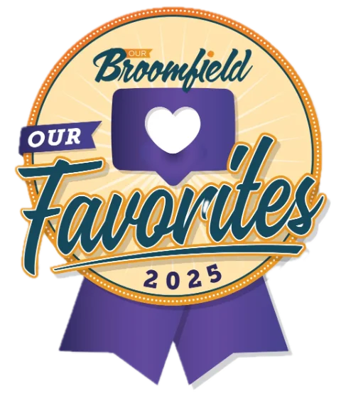 Broomfield's Best 2025 award badge for Allied Medical Aesthetics