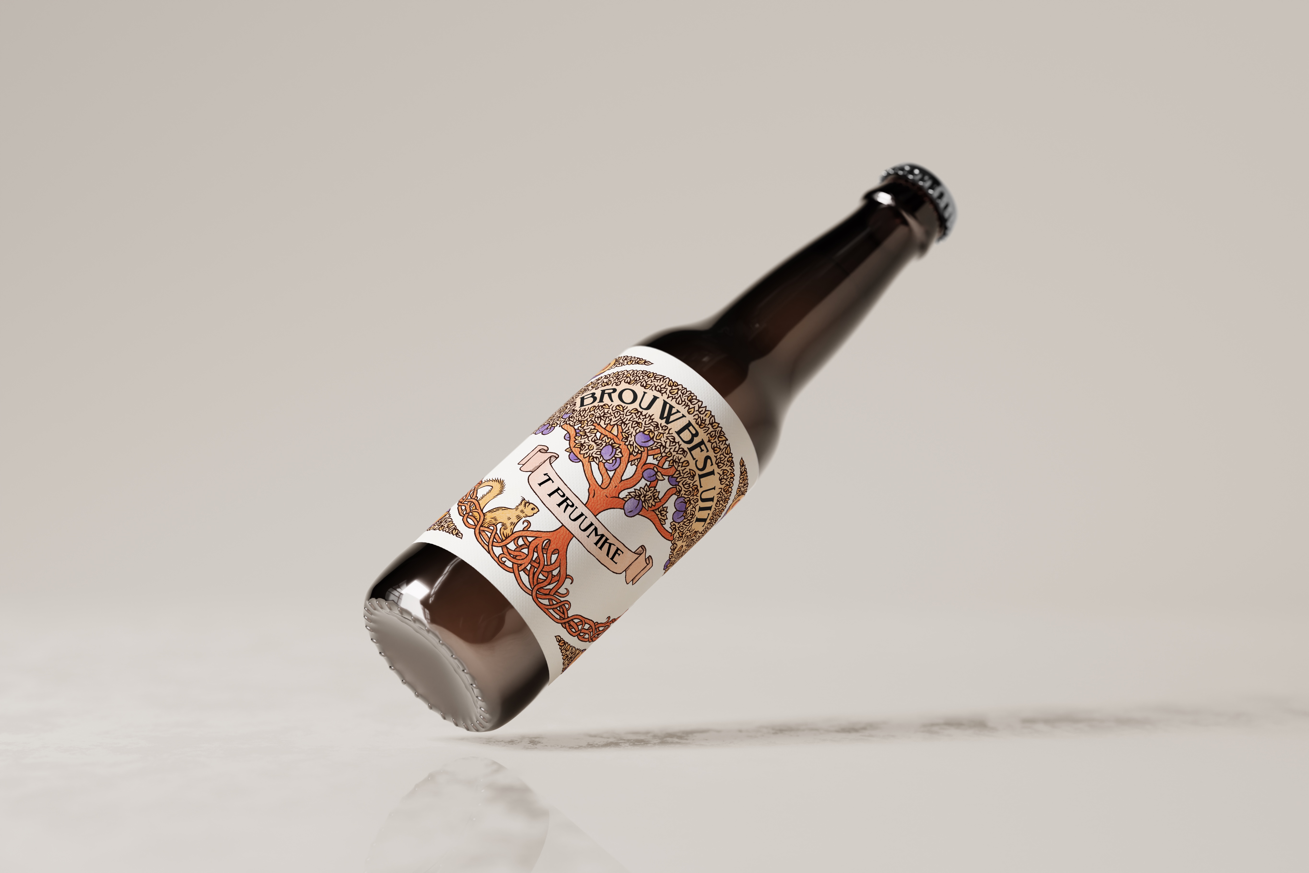 Mockup van 'T Pruumke van BrouwBesluit