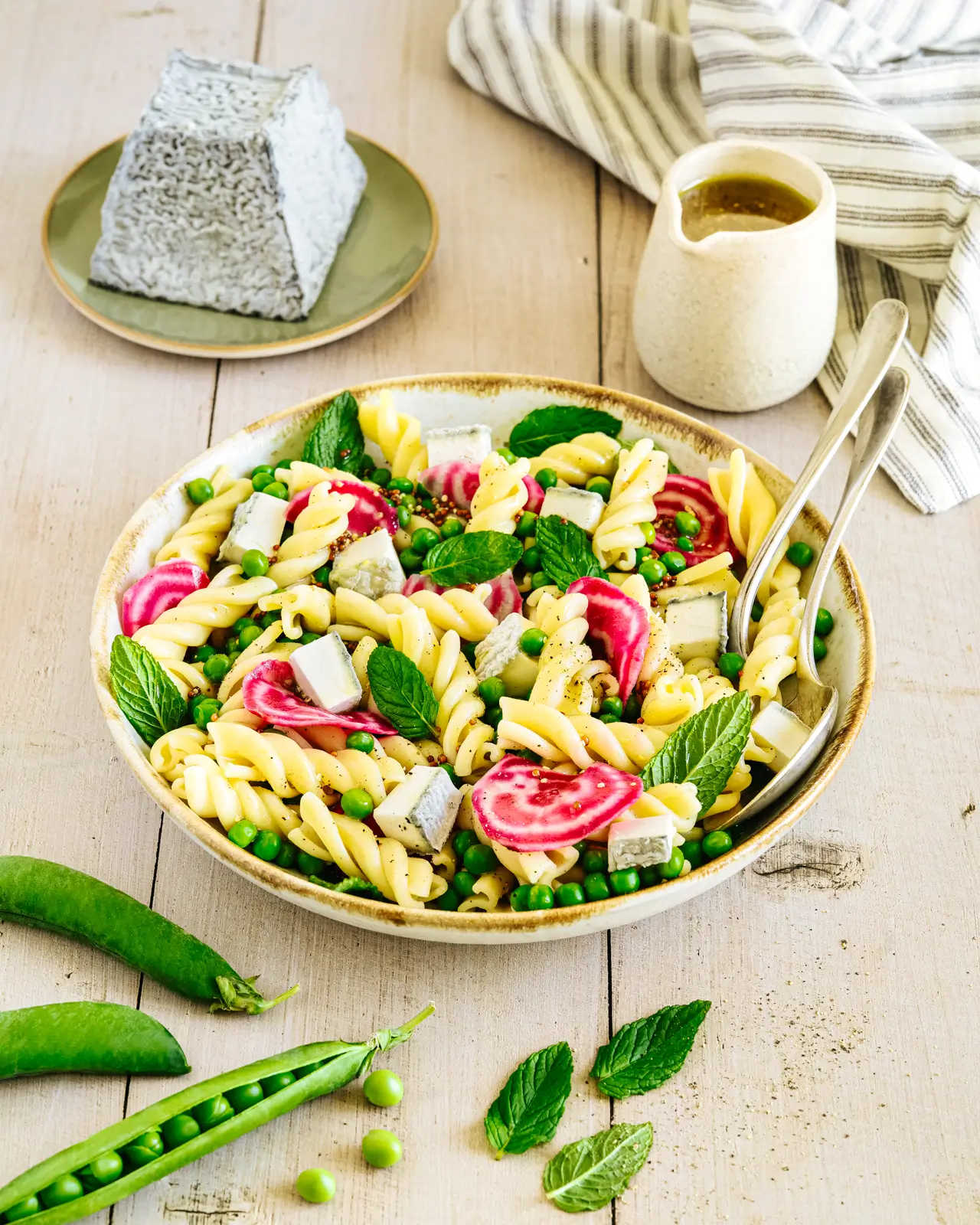 Photo recette de salade printanière au fromage de chèvre Pouligny St Pierre