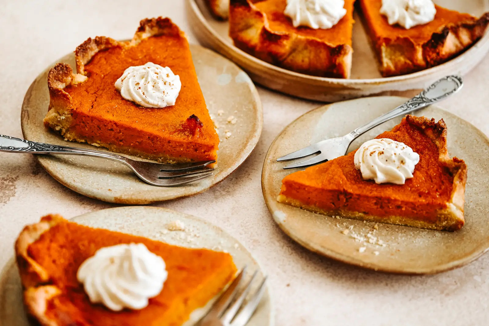 Parts de pumkin pie