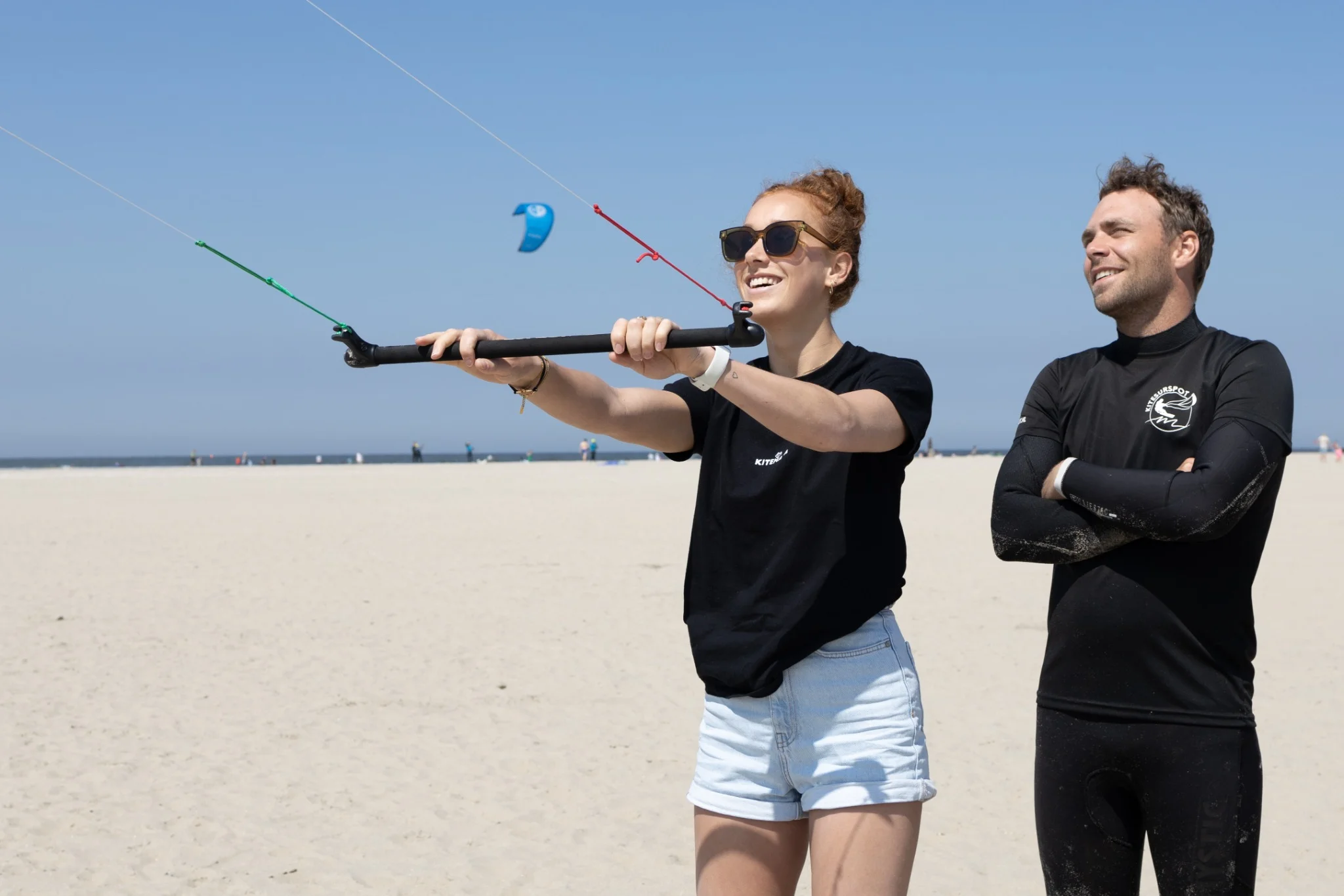 Powerkite-Workshop am Strand bei Scheveningen