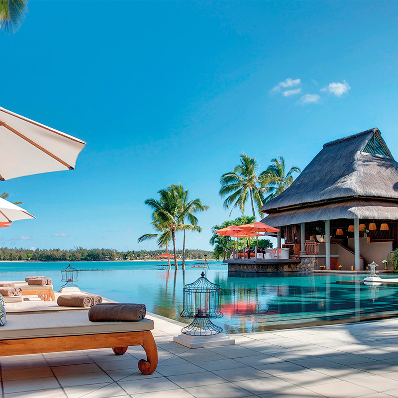 View of the pool and lagoon