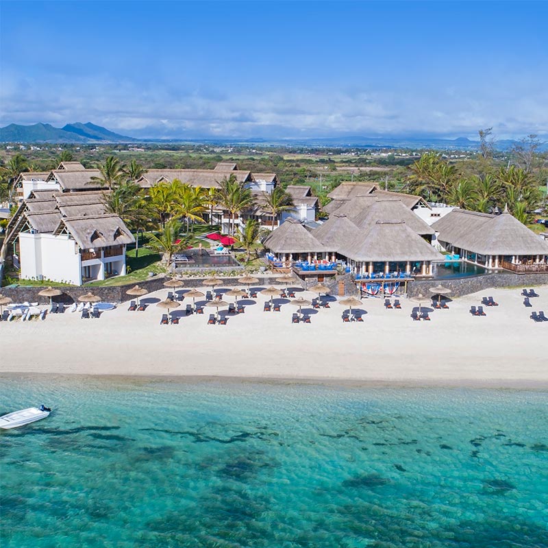 Aerial view of C Mauritius