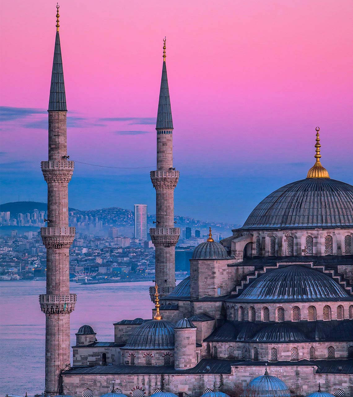Blue Mosque at sunset