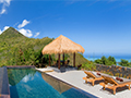 Sea and Piton Canot view from villa.