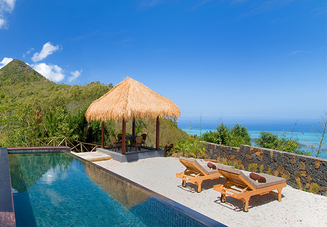Piton Canot view and ocean