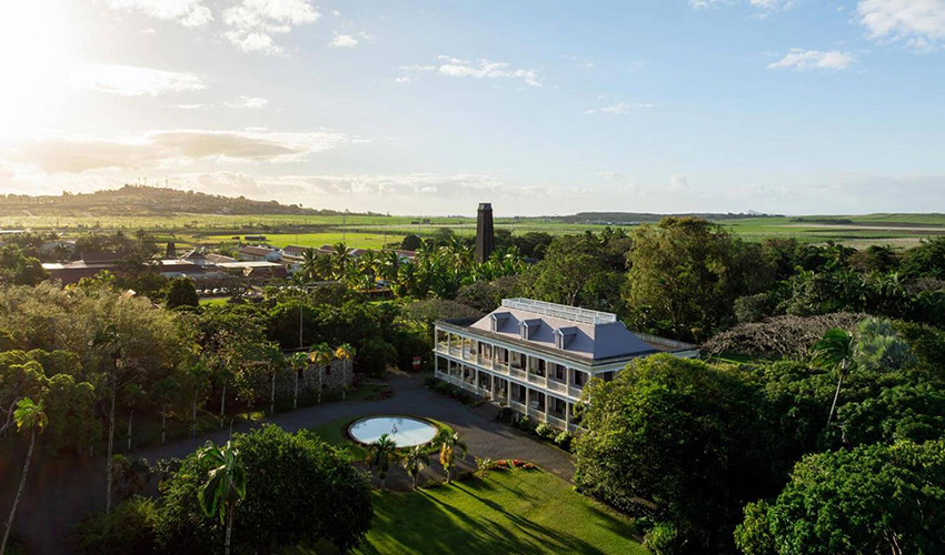 Aerial view of Chateau Labourdonnais
