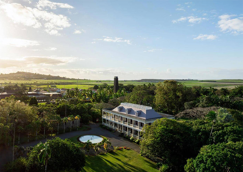 Aerial view of Chateau Labourdonnais