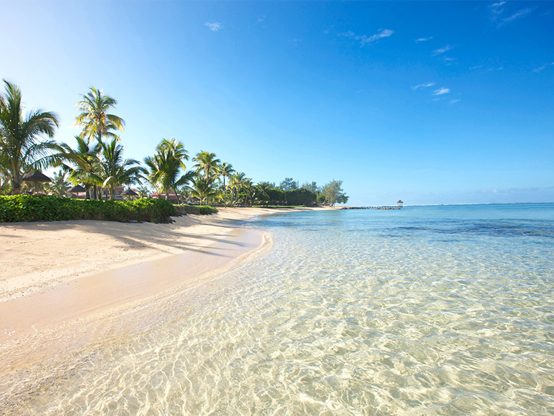 Beach and lagoon at Tamassa