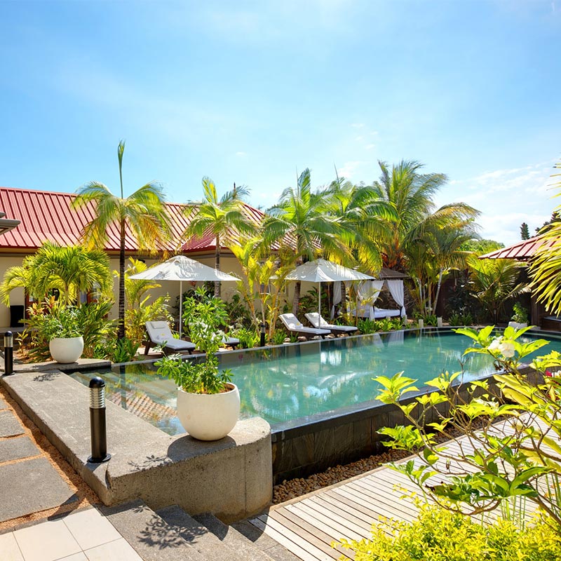 Spa pool at Tamassa