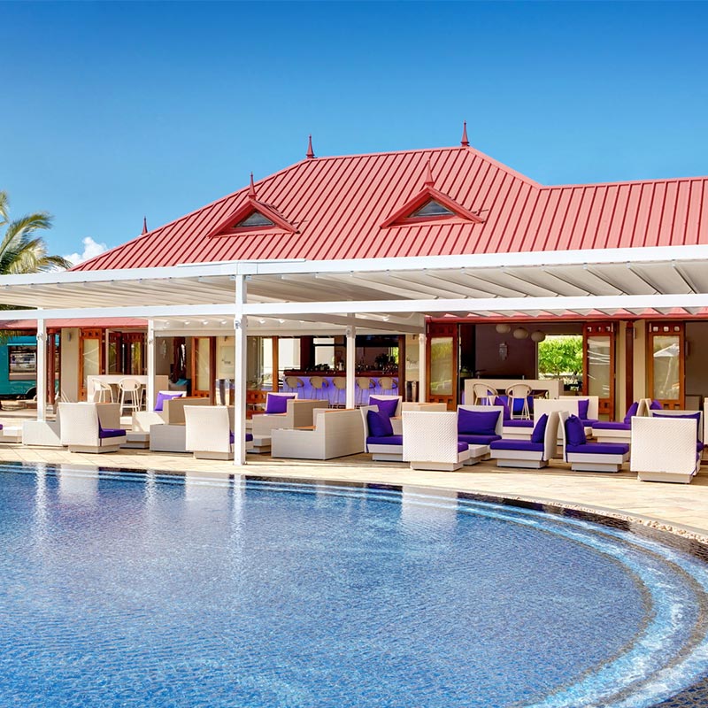 B-Bar located by the pool