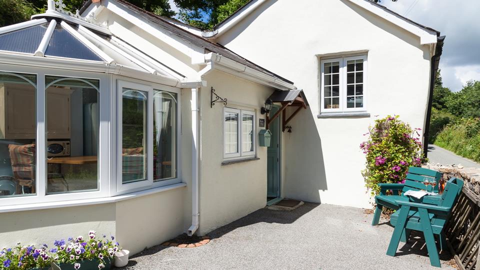 Front view of the cottage
