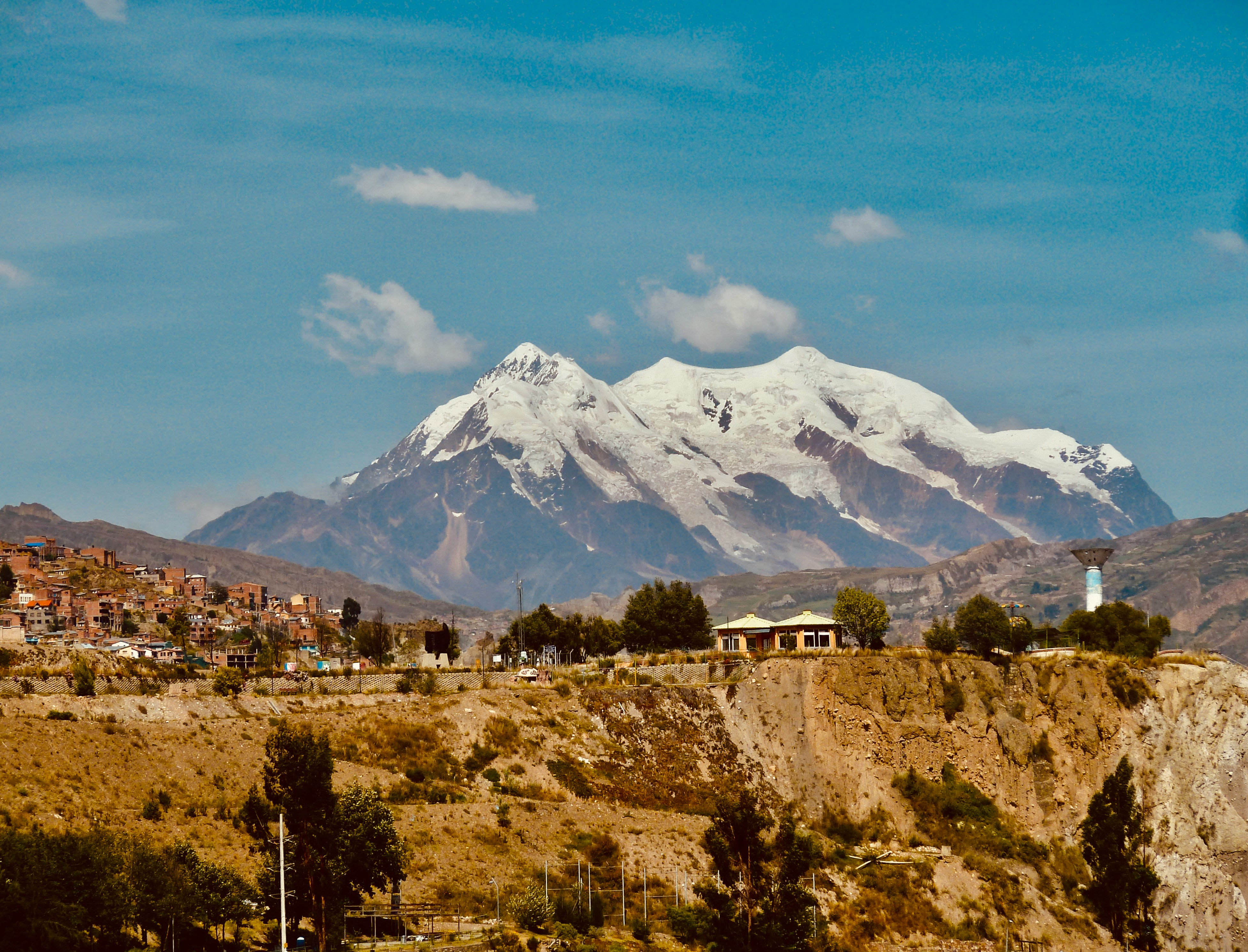 Illimani 6439m view from La Paz, Bolivia