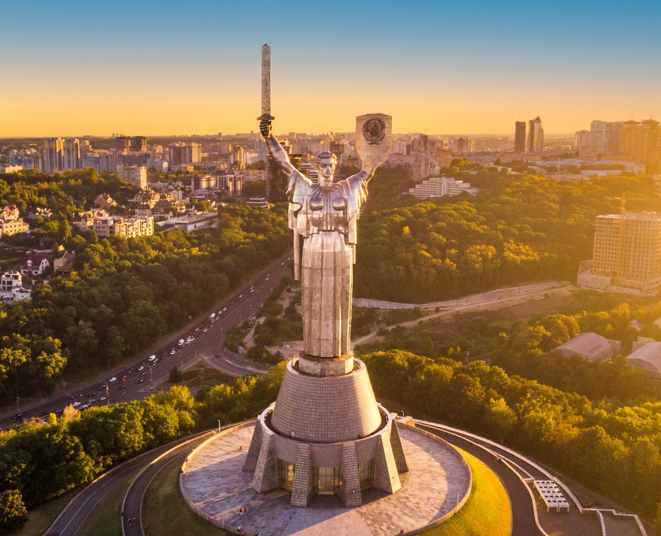 Ukrainian Motherland Monument in Kyiv