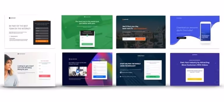 landing pages ejemplos de diseños