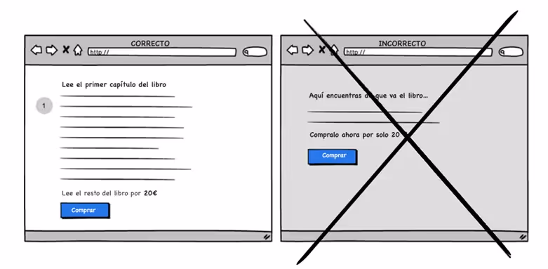 Regalar valor al usuario