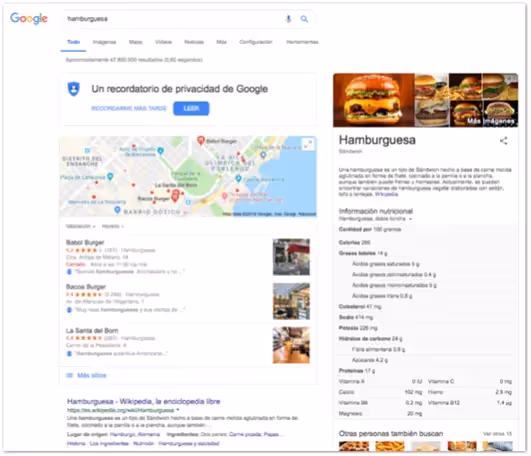 Búsquedas en Google solo con texto