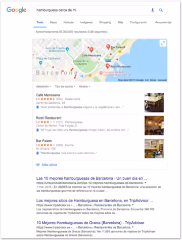 Hamburguesería cerca de mi solo en texto
