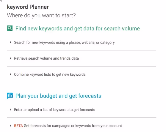 Datos palabras clave