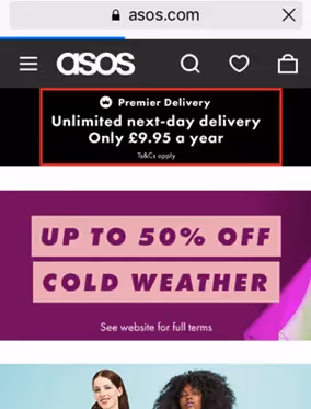 swipe banner para móvil