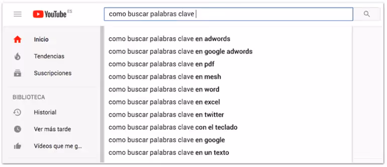 Buscador SEO Youtube