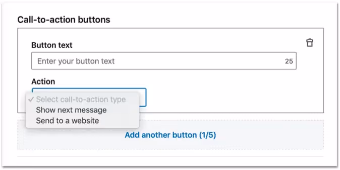 call to action en linkedin