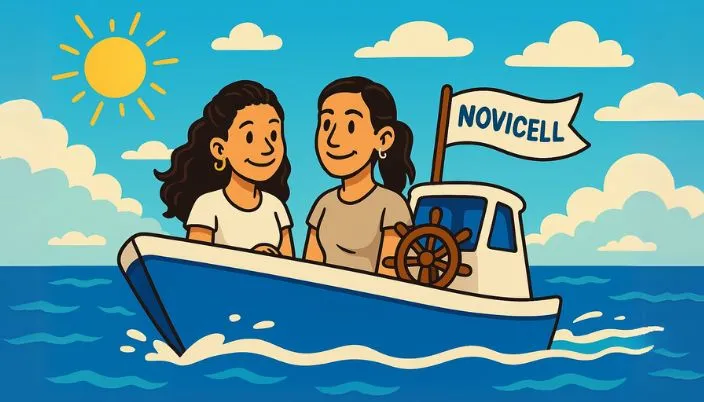 “Rumbo fijo” – Smart Bidding como único timonel. Jackeline Gonzales y Magalí Ferrari, PPC Specialists, navegan sin tocar el timón. Creado por DALL·E 3.