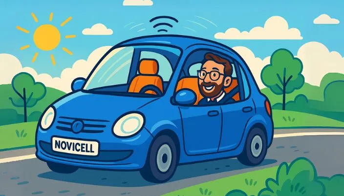 “Hands Off, ROI Up” – Porque en Smart Bidding, soltar el volante es avanzar. Leandro Benitez, Managing Director, se relaja en el asiento trasero mientras Smart Bidding conduce hacia mejores resultados. Creado por DALL·E 3.