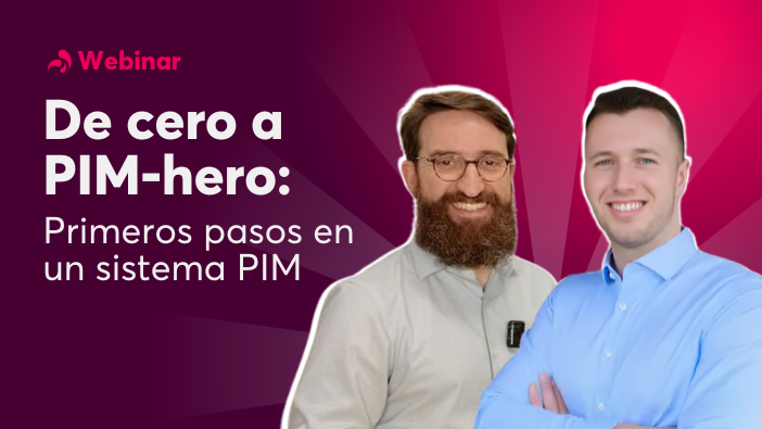 Portada de webinar De cero a PIM-Hero: Primeros pasos para implementar un sistema PIM con Leandro Benítez