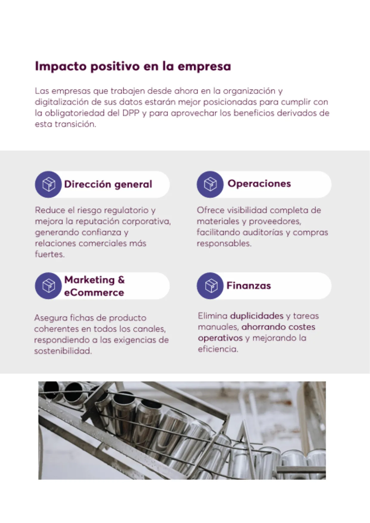Página seis del informe Pasaporte Digital de Producto: impacto en la industria española