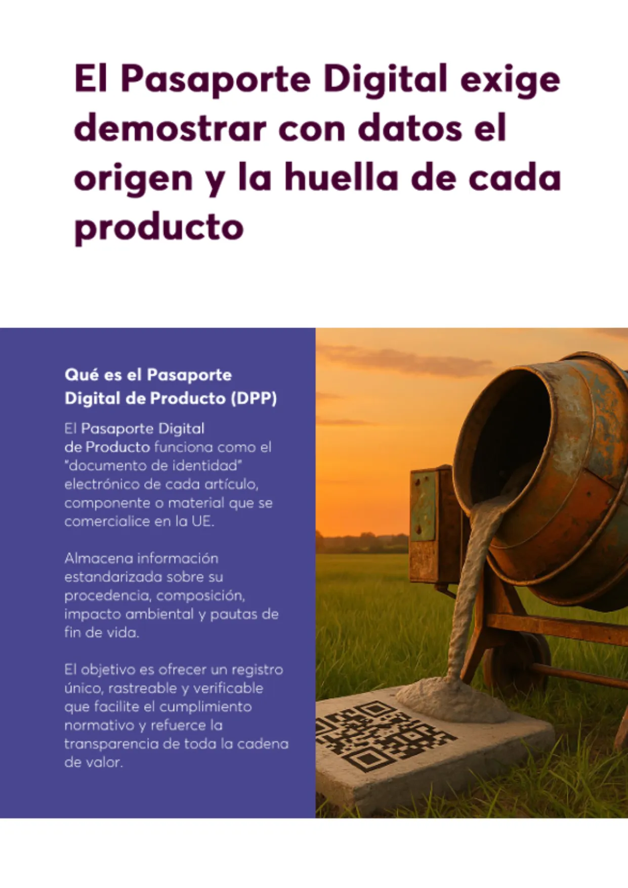 Página dos del informe Pasaporte Digital de Producto: impacto en la industria española