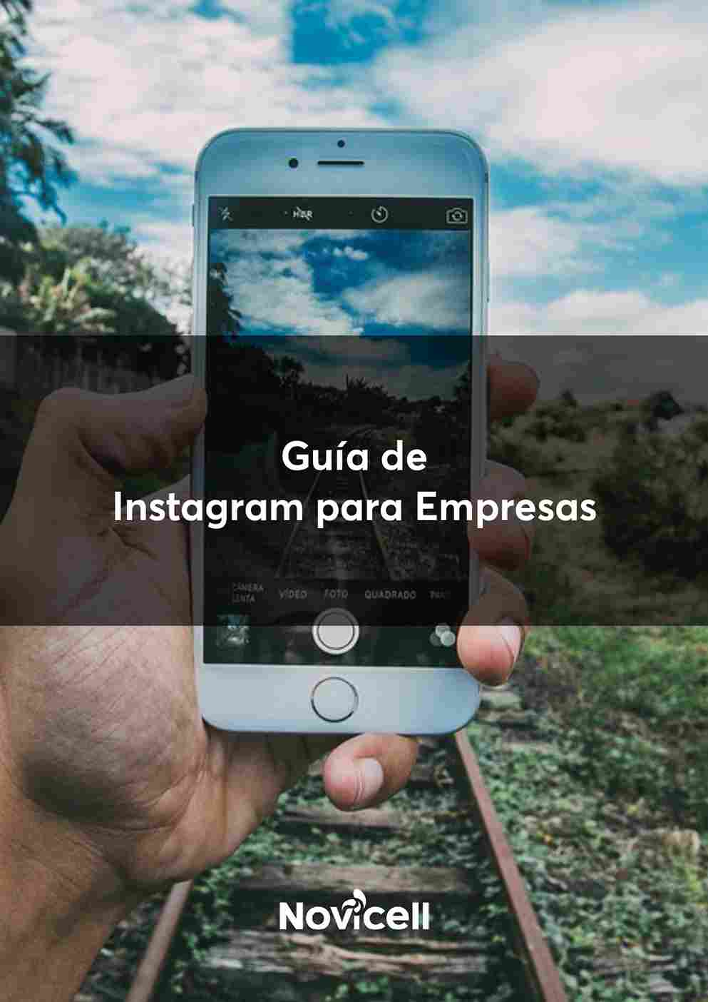 Página una del informe Instagram para empresas