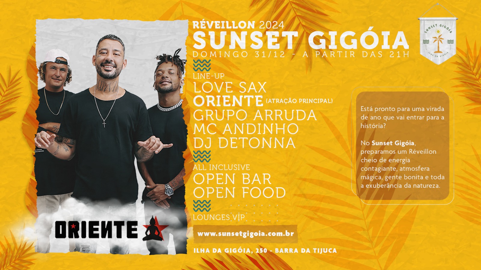 Réveillon Sunset Gigoia