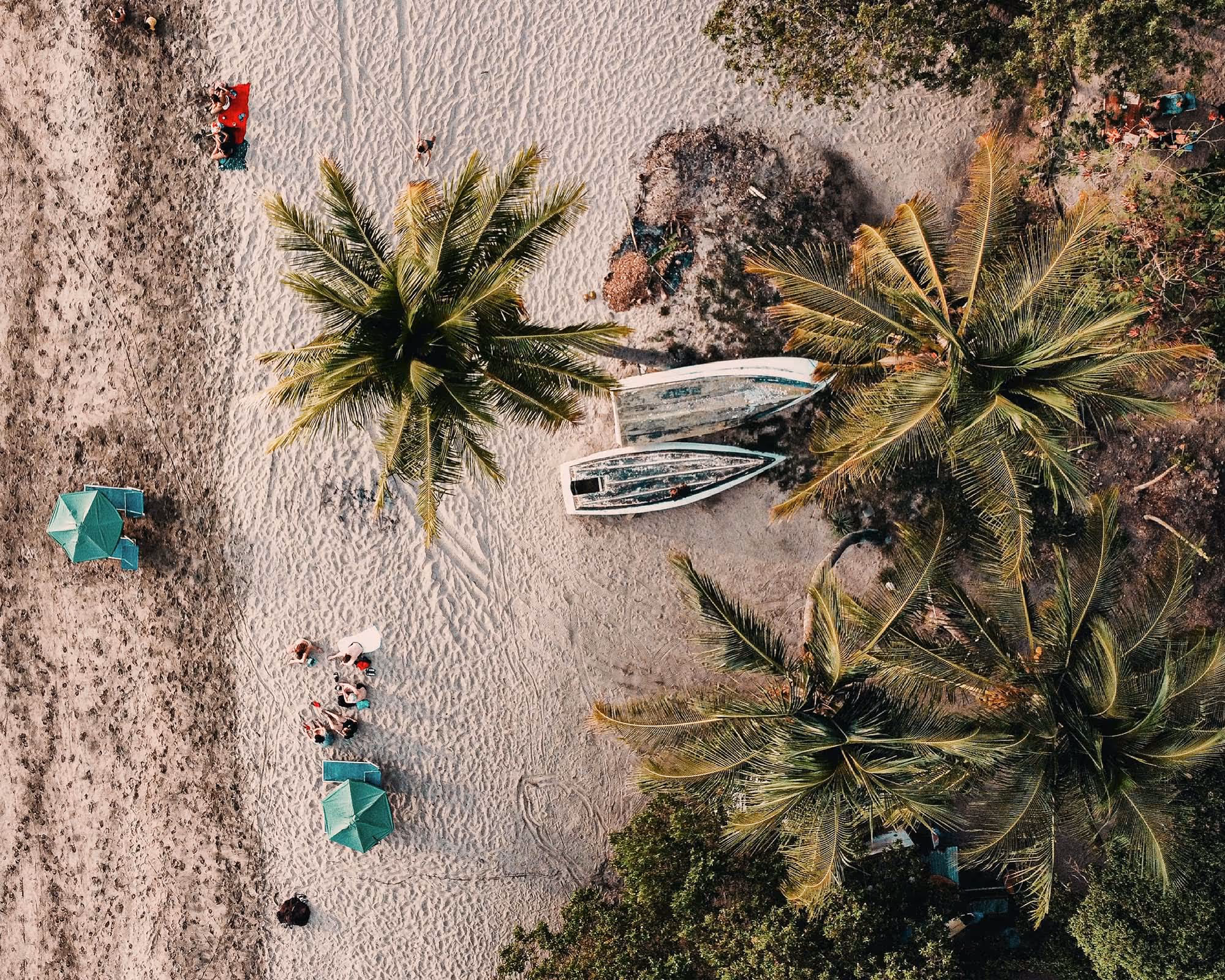 Ariel view of Playa Pelada 