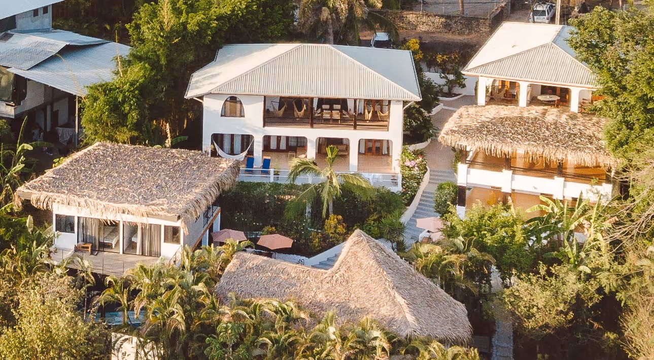 Ariel view of Casas Kismet Retreat Center