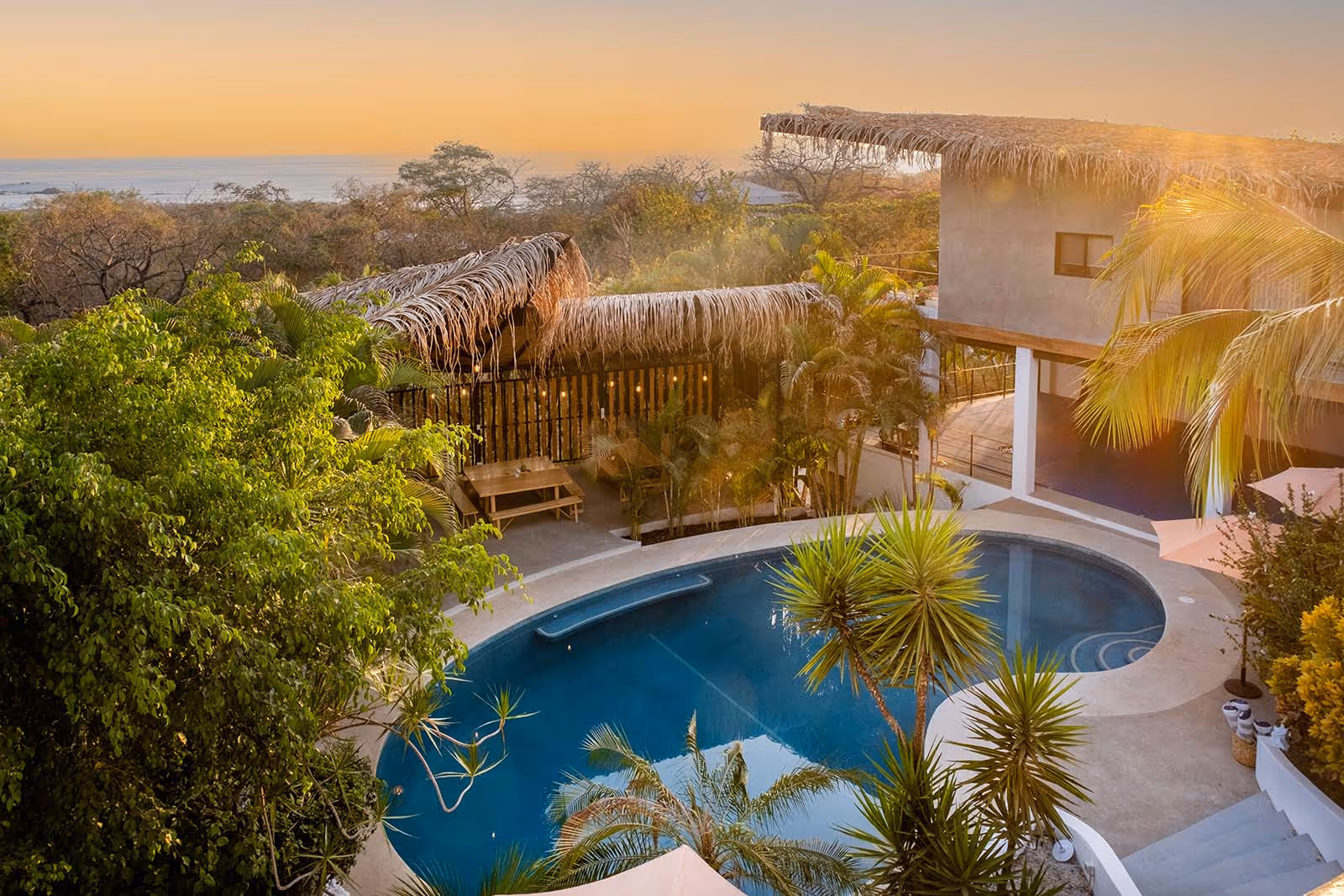 Sunset view from yoga shala