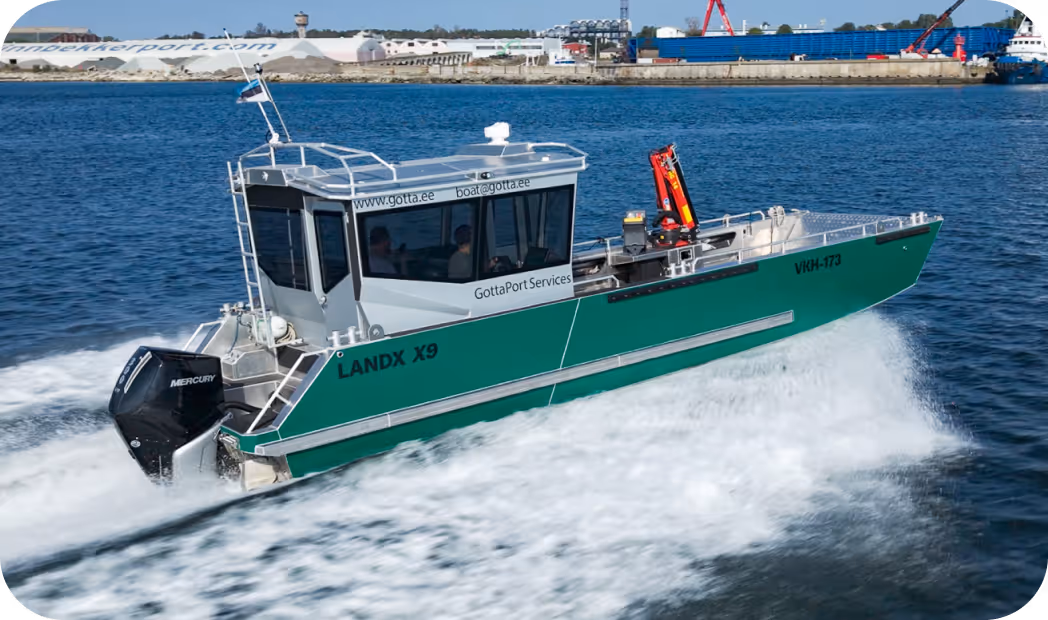 LANDX-X9 aluminium workboat