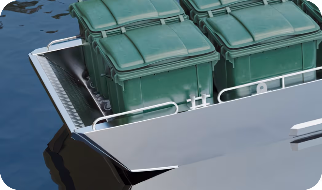 LANDX X10 front ramp loading boat